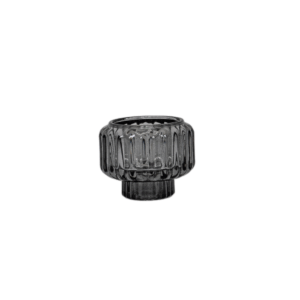 Waxinehouder/kaarsenhouder dark grey