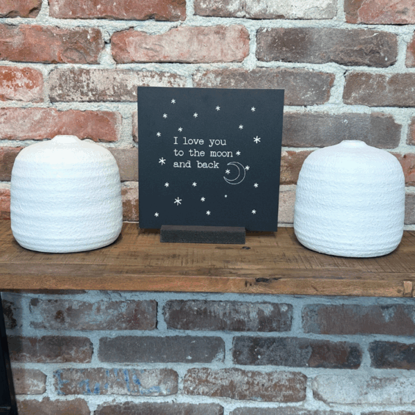 Label 72 – Kaart – Decoplaatje – I love you to the moon and back - Afbeelding 3