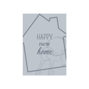 Ansichtkaart 'Happy New Home'
