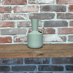 Home & Styling - Groene hippe vaas - gecoat metaal