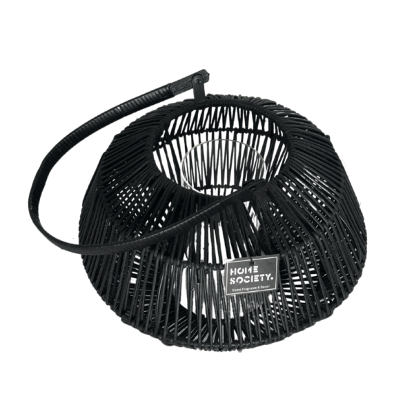 Home Society windlicht zwart