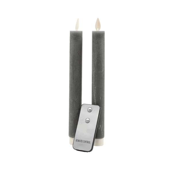 Led Kaarsen Set - Grijs