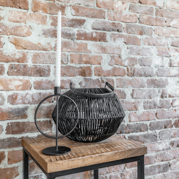 Home Society windlicht zwart - Afbeelding 2