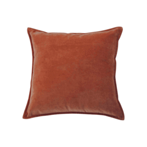 Sierkussen fluweel terra