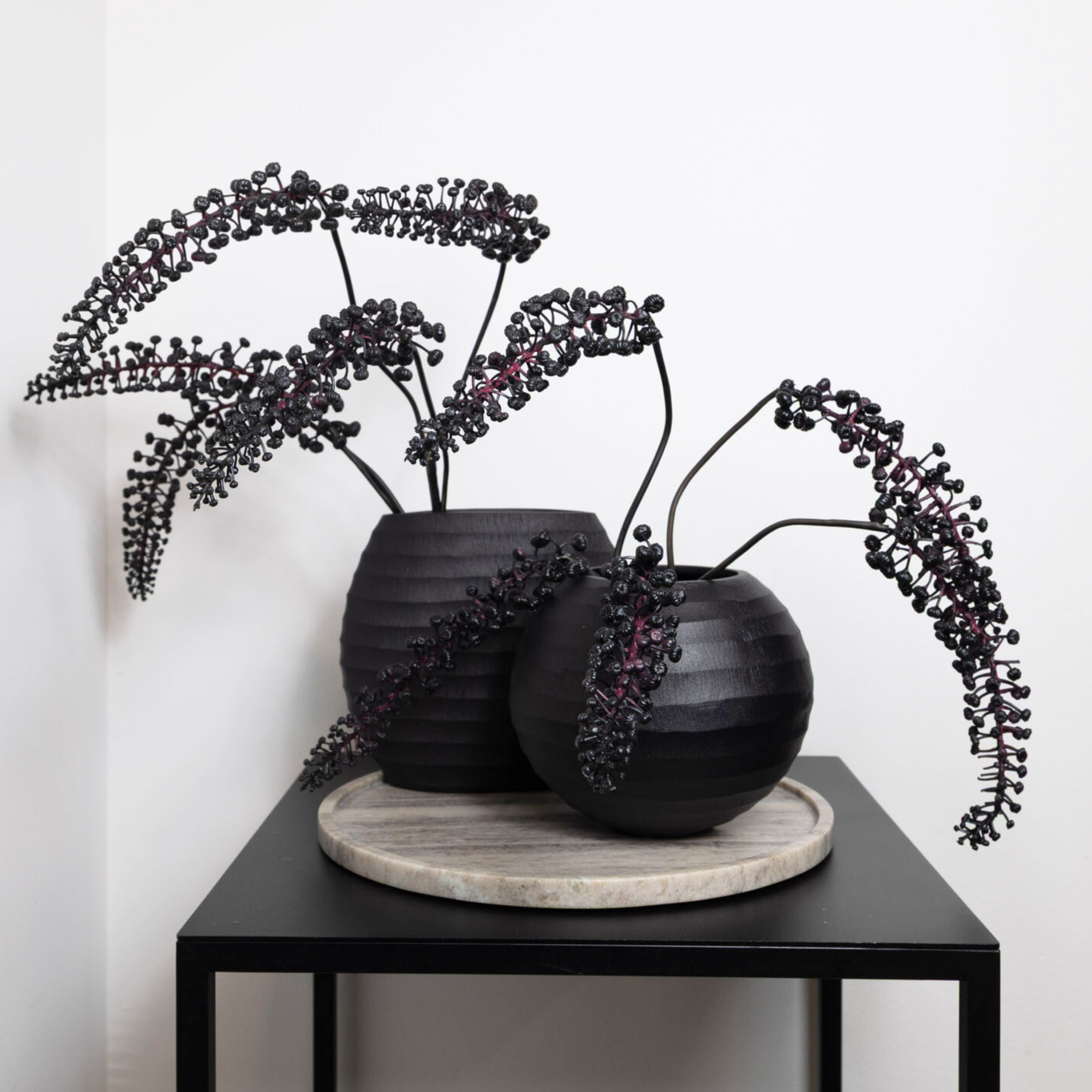 ByMooss Paudar vaas zwart 18cm