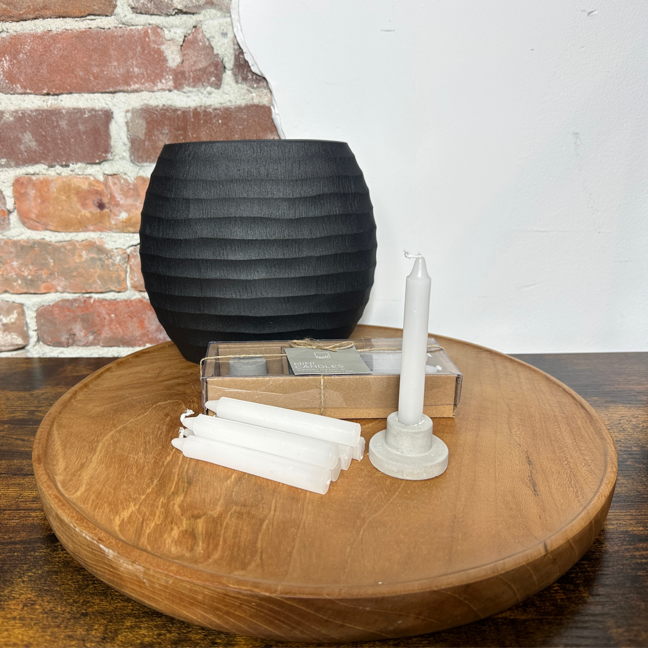 Leeff Mini Candle Giftset Maartje Grijs